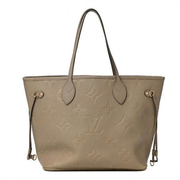 Louis Vuitton Empreinte Monogram Giant Neverfull MM Tourterelle Tote
